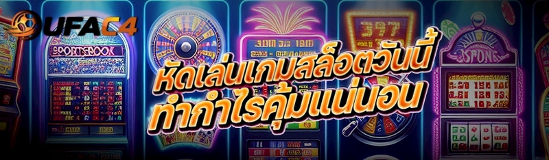 หัดเล่นเกมสล็อตวันนี้ ทำกำไรคุ้มแน่นอน